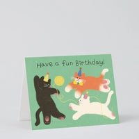 Have a Fun Birthday Cats Greeting Card