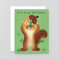 It's Your Birthday Squirrel Greeting Card