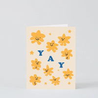 Yay Stars Greeting Card