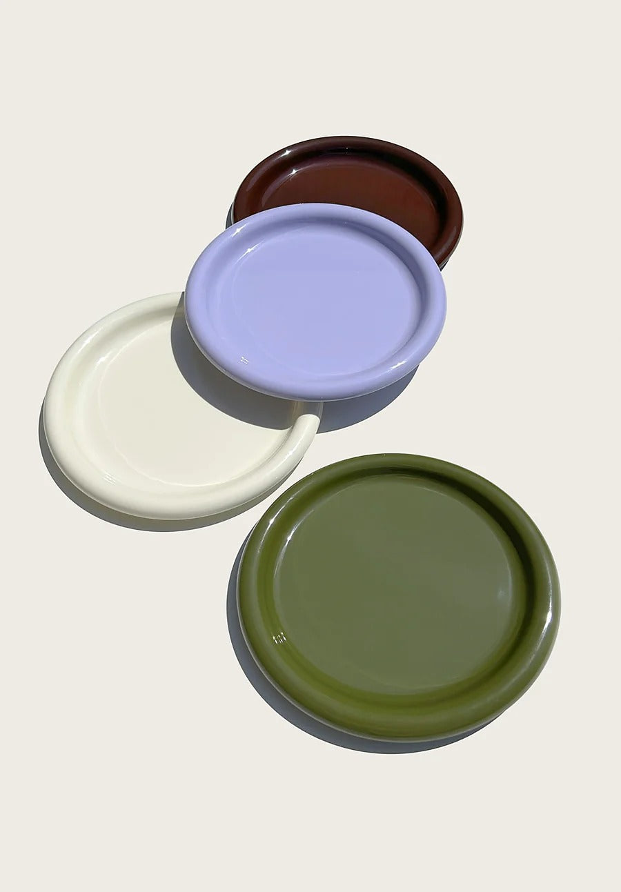 Rolli Dinner Plate in Assorted Colours - Set of 4 - Parkette.