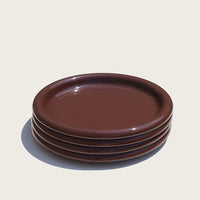Rolli Dinner Plate in Chocolate - Set of 4 - Parkette.