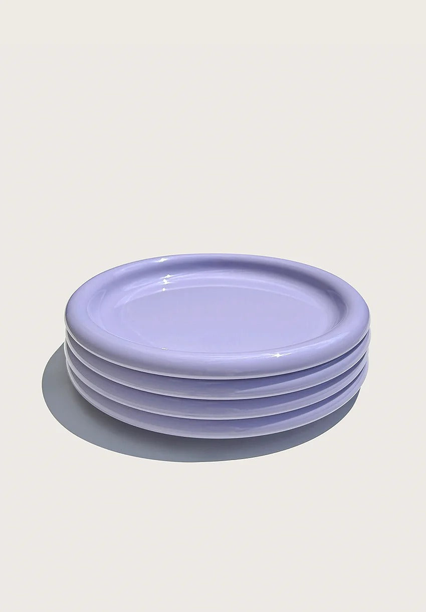 Rolli Dinner Plate in Lilac - Set of 4 - Parkette.