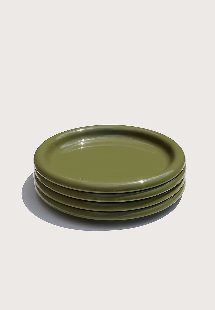 Rolli Dinner Plate in Olive - Set of 4 - Parkette.