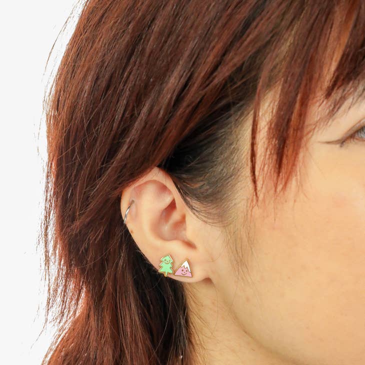 Mountain and Tree Earrings - Parkette.