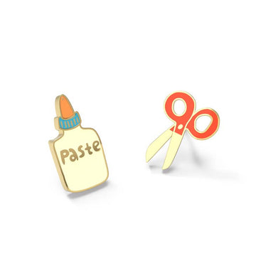 Paste and Scissors Earrings - Parkette.