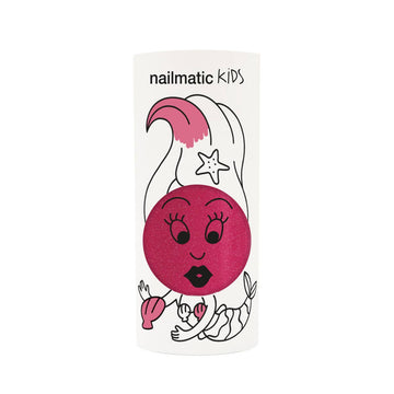 Nailmatic Kids Sissi Pink Glitter Water-Based Nail Polish - Parkette.