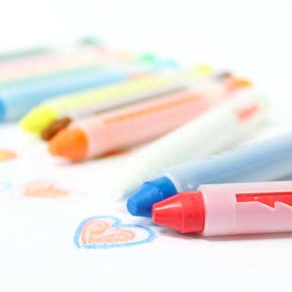 Kitpas Crayons with Holders (12 Colours) - Parkette.