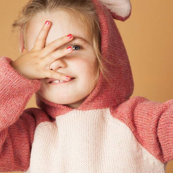 Nailmatic Kids Sissi Pink Glitter Water-Based Nail Polish - Parkette.