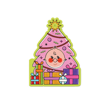 Kewpie Christmas Tree Greeting Card - Parkette.