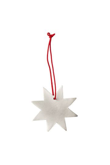 Silver Plated Snow Flake Ornament (A) - Parkette.