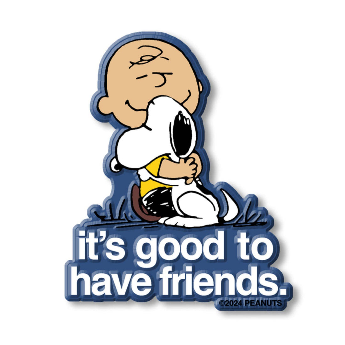 Peanuts® x Three Potato Four "Good Friends" Classic Magnet - Blue - Parkette.