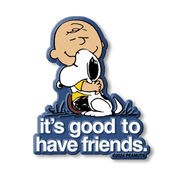 Peanuts® x Three Potato Four "Good Friends" Classic Magnet - Blue - Parkette.