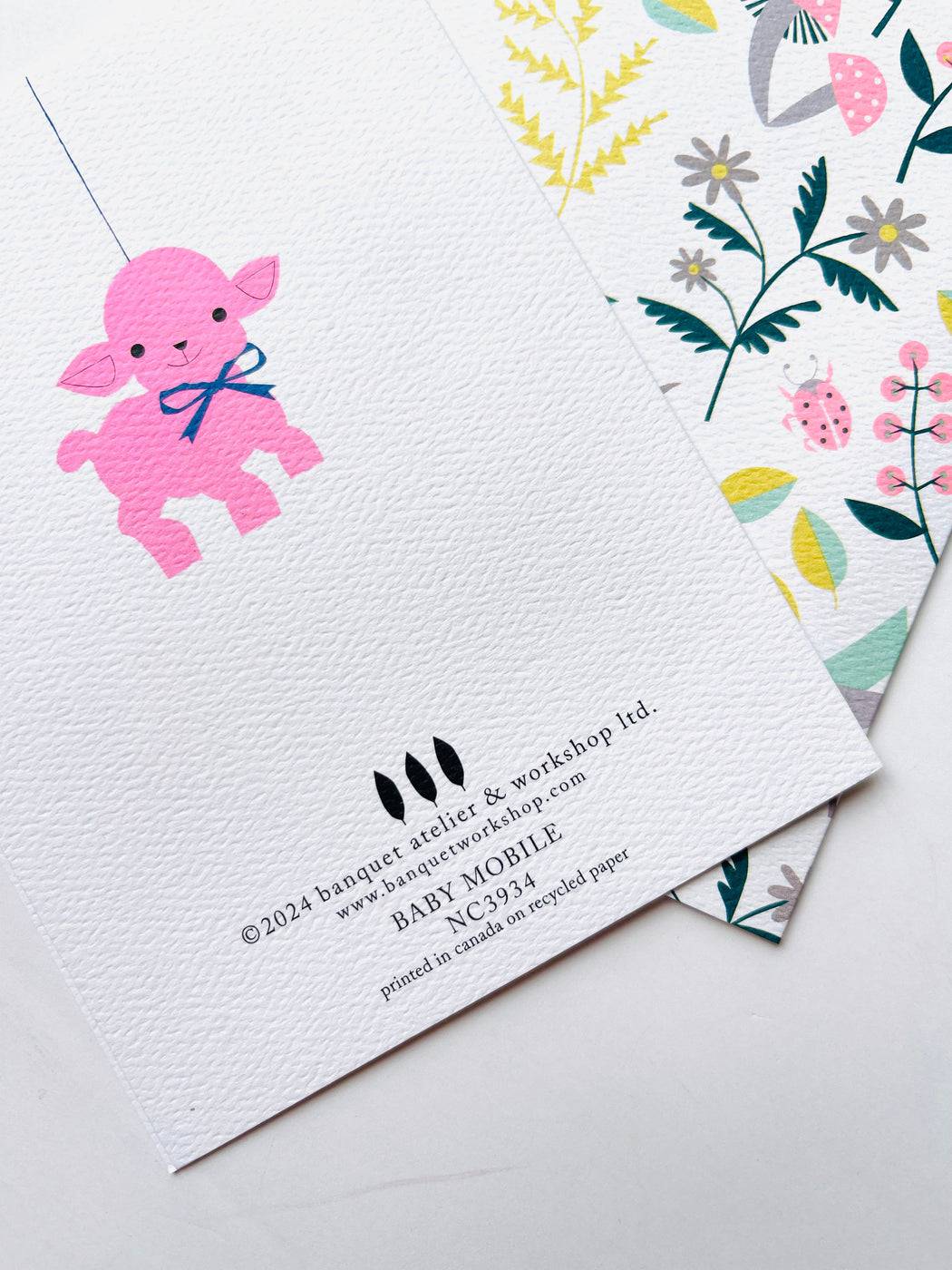 Baby Mobile Note Card - Parkette.