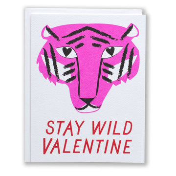 Stay Wild Valentine Tiger Card - Parkette.