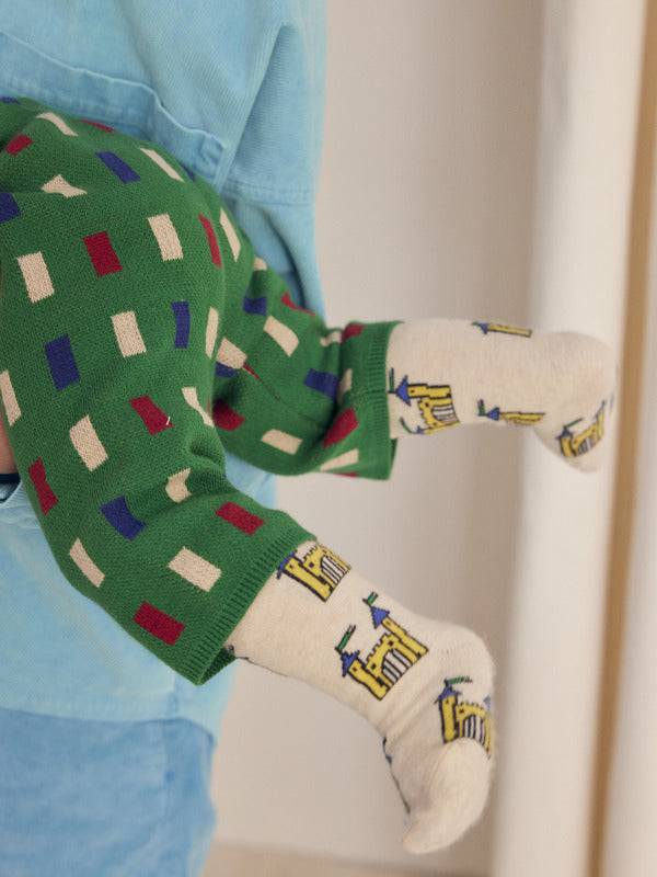 Baby Faraway Castle All Over Long Socks - Parkette.