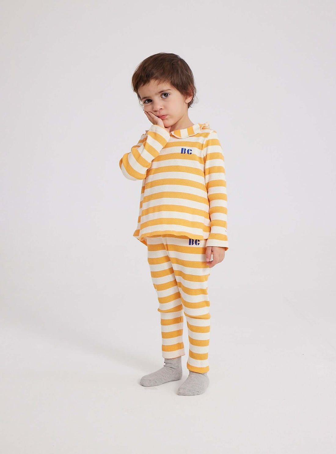 BABY YELLOW STRIPES LEGGINGS - Parkette.