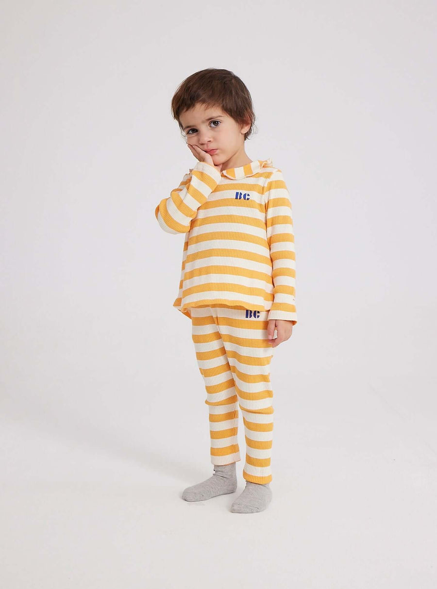 BABY YELLOW STRIPES LEGGINGS - Parkette.
