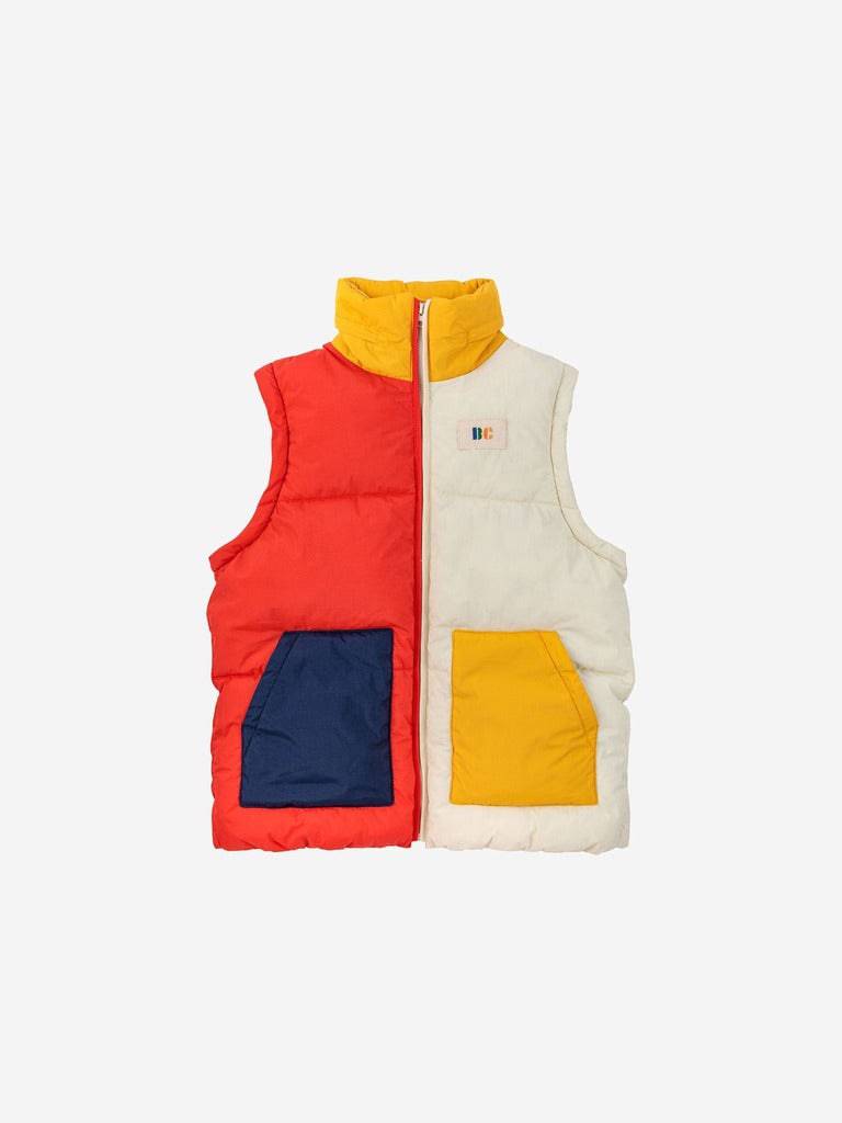 Color Block Padded Anorak - Parkette.