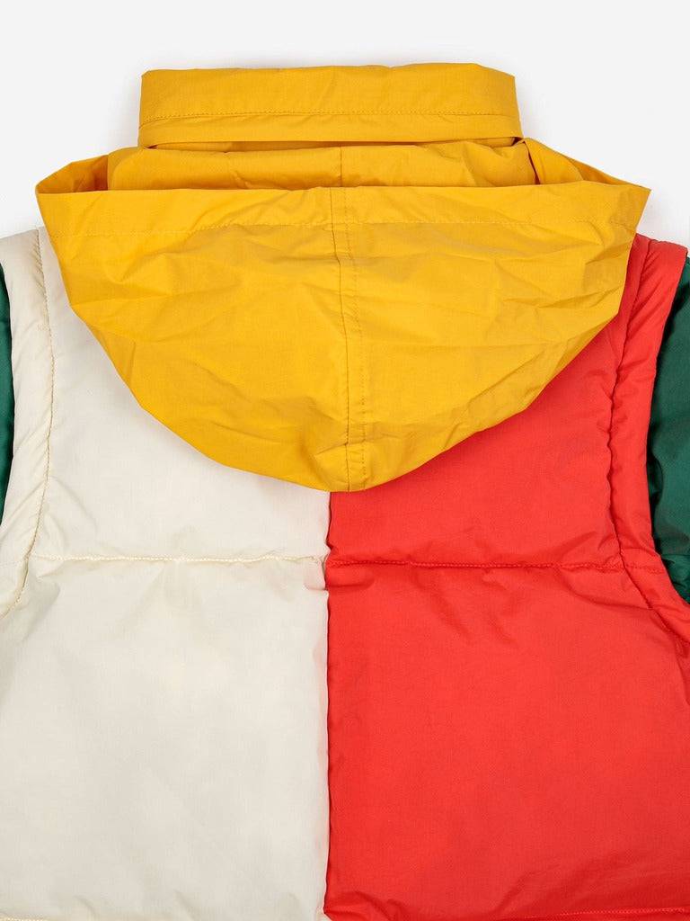 Color Block Padded Anorak - Parkette.