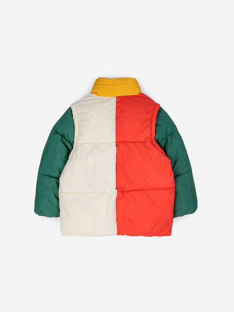 Color Block Padded Anorak - Parkette.