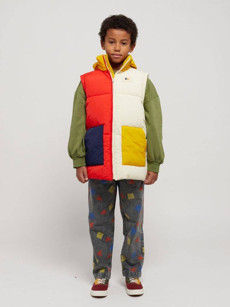 Color Block Padded Anorak - Parkette.