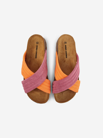 Pink Crossover Sandals - Parkette.