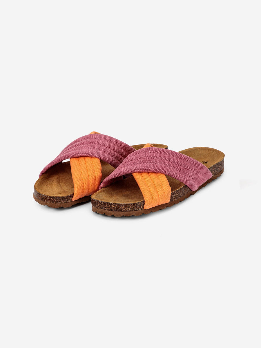 Pink Crossover Sandals - Parkette.