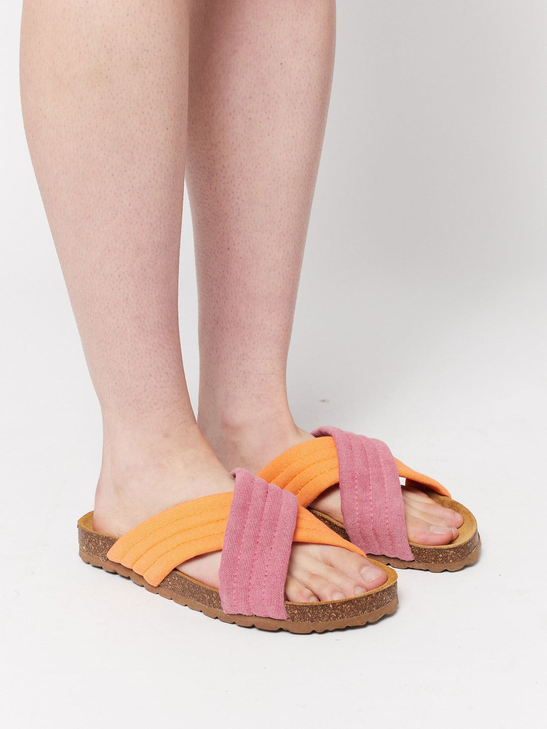 Pink Crossover Sandals - Parkette.
