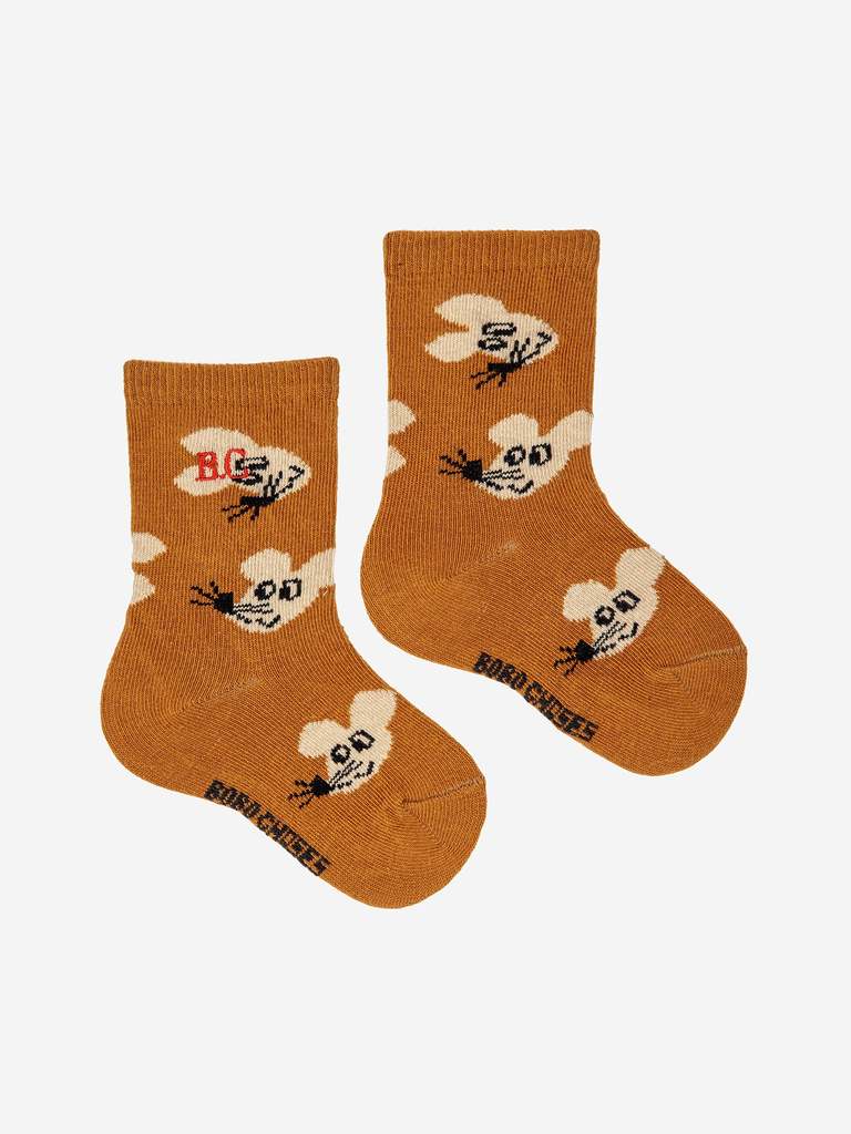 BABY MOUSE ALL OVER LONG SOCKS - Parkette.