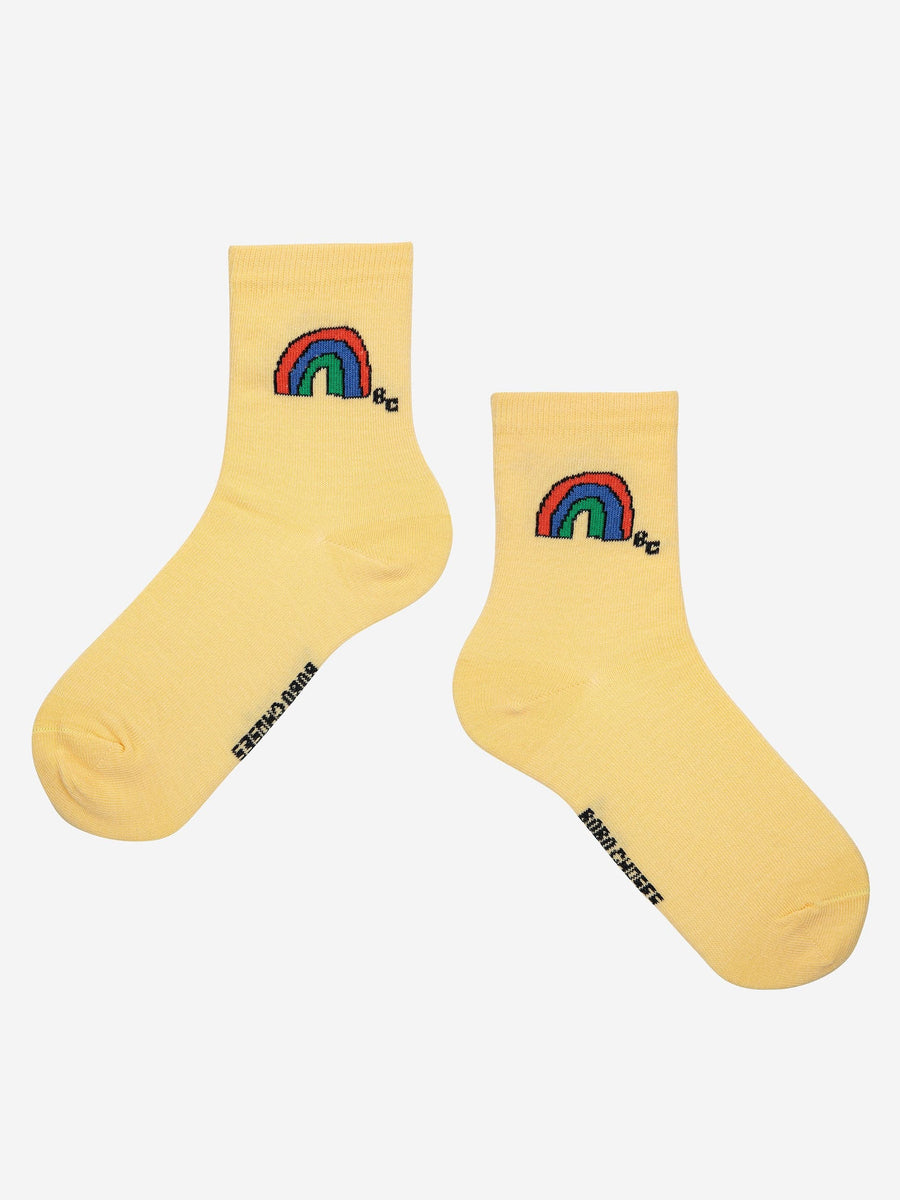 Rainbow and Ribbon All Over Short Socks 2-pack - Parkette.