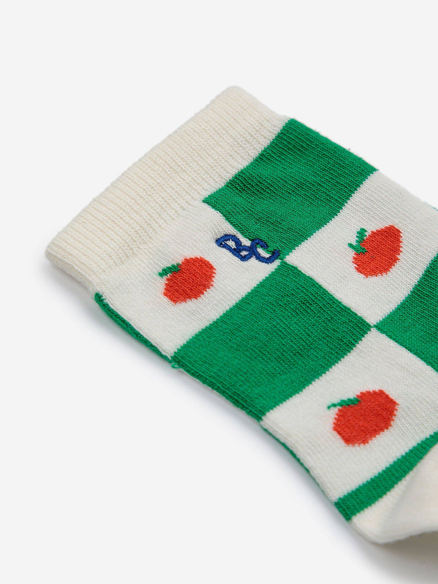 Tomato All Over Short Socks - Parkette.
