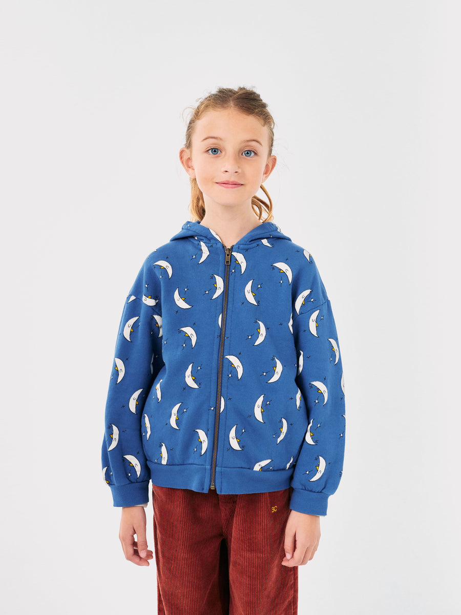 Beneath The Moon All Over Zipped Hoodie - Parkette.