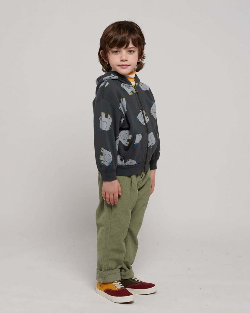 THE ELEPHANT ALL OVER ZIPPED HOODIE - Parkette.