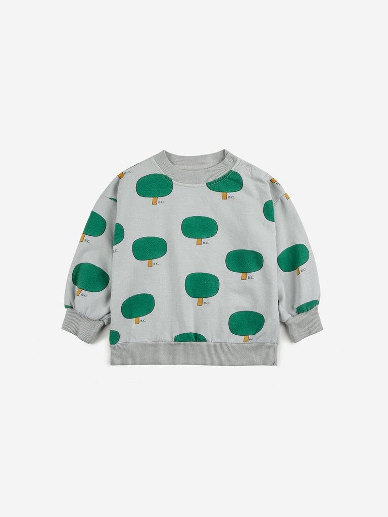 Baby Green Tree All Over Sweatshirt - Parkette.