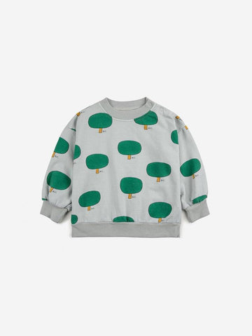 Baby Green Tree All Over Sweatshirt - Parkette.