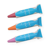 Kitpas Bath Crayons 3 Colors - Coral (Pink, Orange, Red) - Parkette.