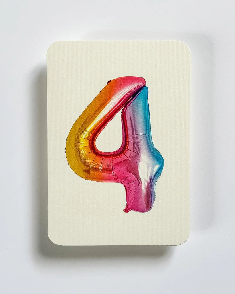 Birthday Balloon No. 4 Greeting Card - Parkette.