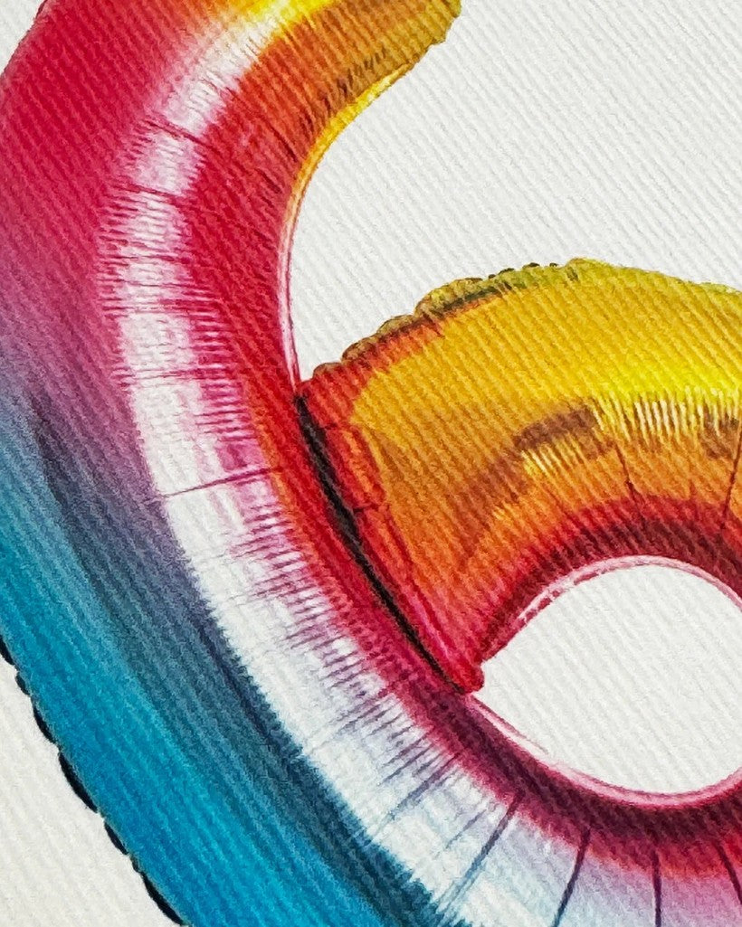 Birthday Balloon No. 6 Greeting Card - Parkette.