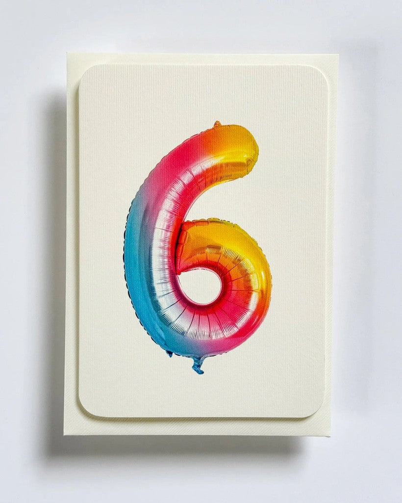 Birthday Balloon No. 6 Greeting Card - Parkette.