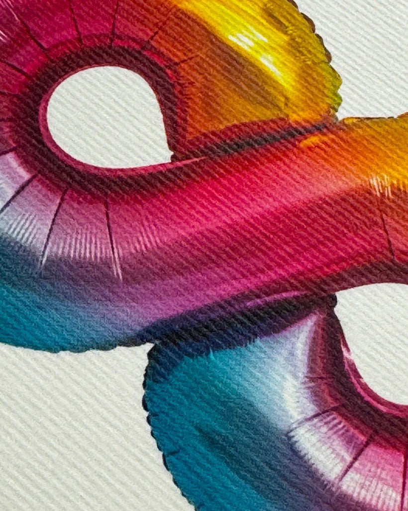 Birthday Balloon No. 8 Greeting Card - Parkette.