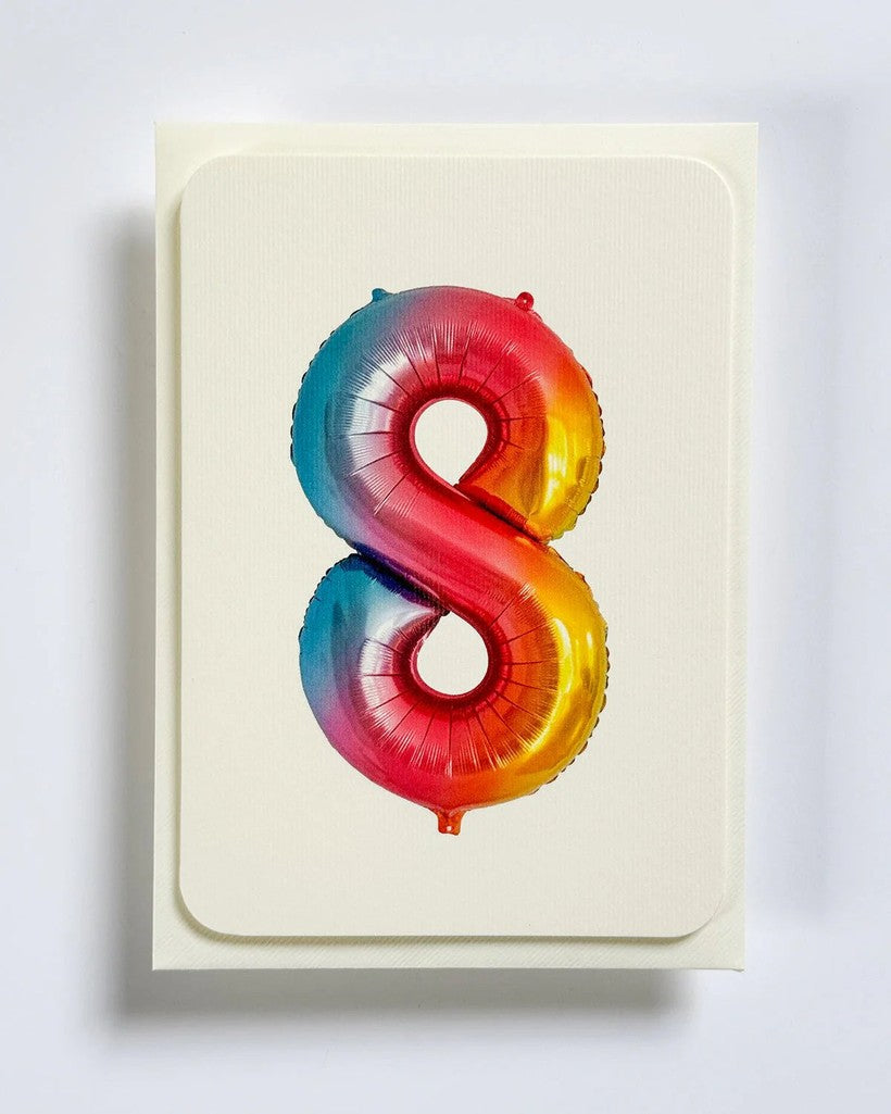 Birthday Balloon No. 8 Greeting Card - Parkette.