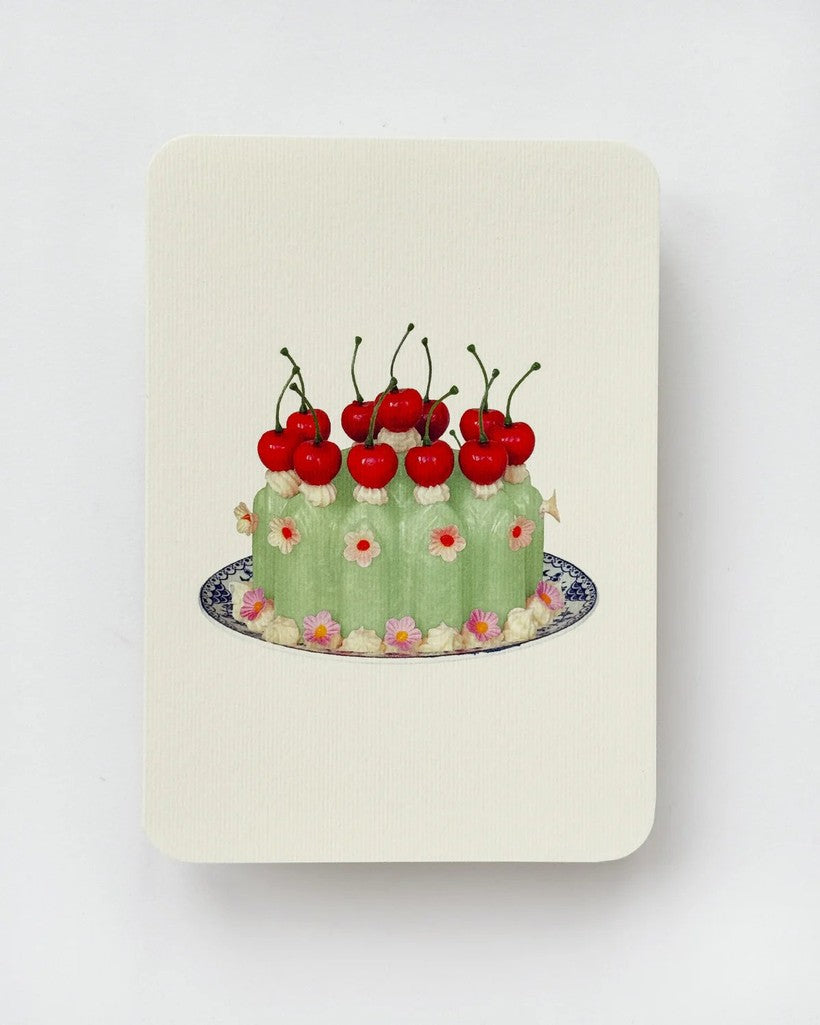 Chartreuse Cream Blancmange Greeting Card - Parkette.