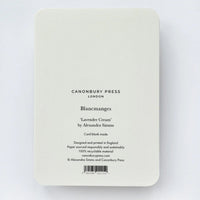 Lavender Cream Blancmange Greeting Card - Parkette.