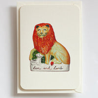 Lion & Lamb Greeting Card - Parkette.