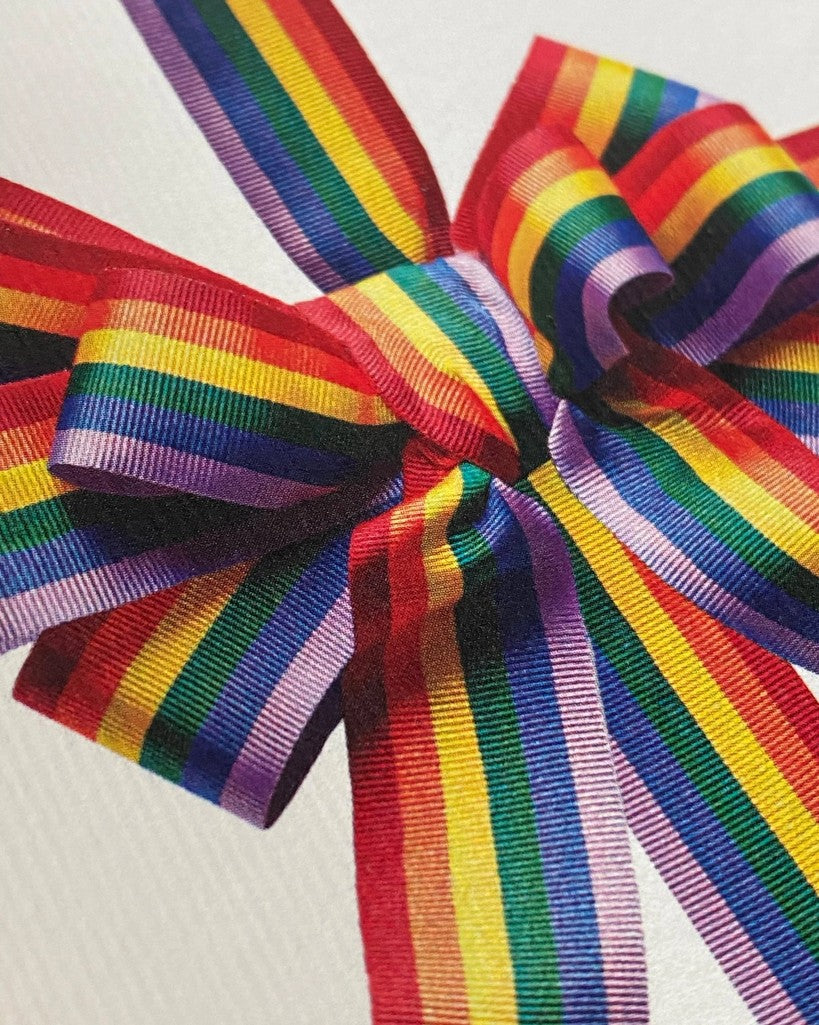 Rainbow Bow Greeting Card - Parkette.
