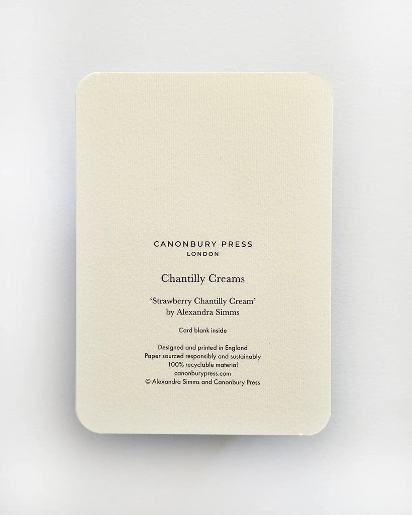 Strawberry Chantilly Cream Greeting Card - Parkette.