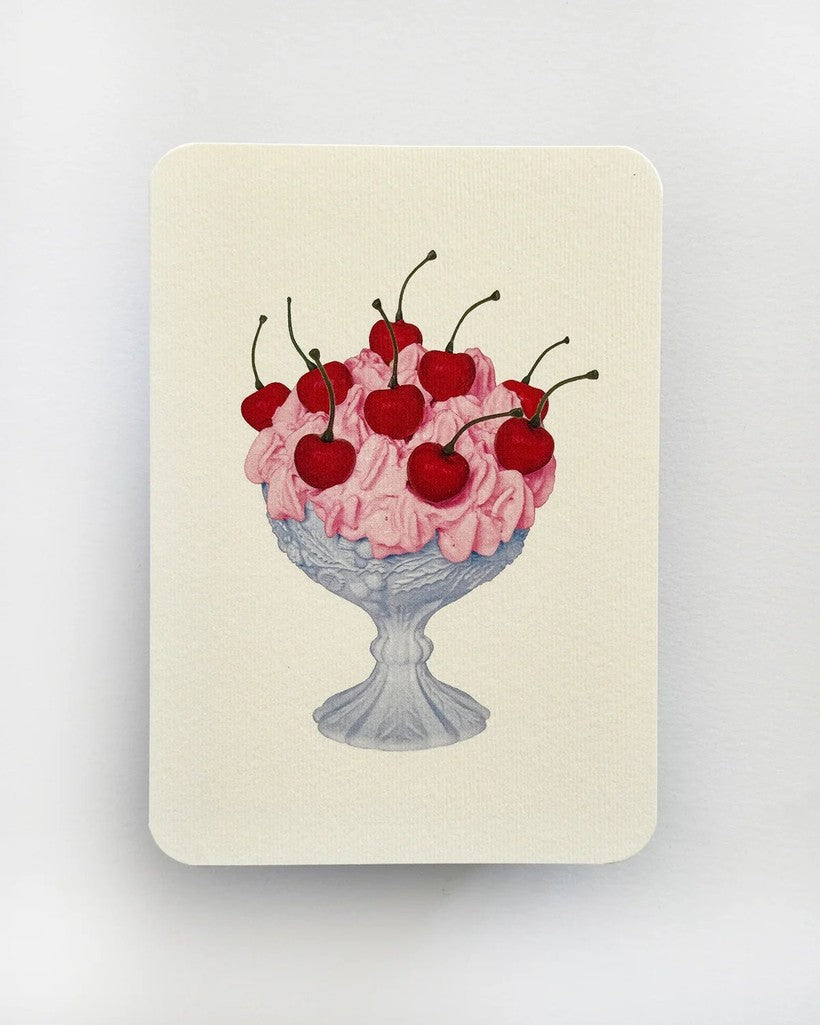 Strawberry Chantilly Cream Greeting Card - Parkette.