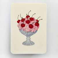 Strawberry Chantilly Cream Greeting Card - Parkette.