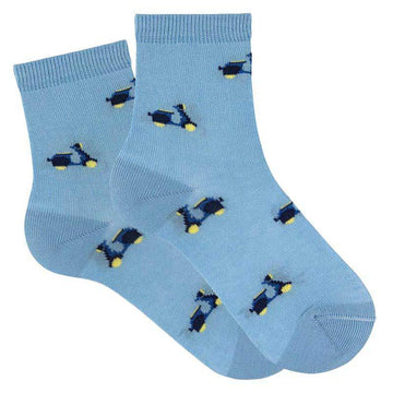 Scooter Print Short Socks - Parkette.