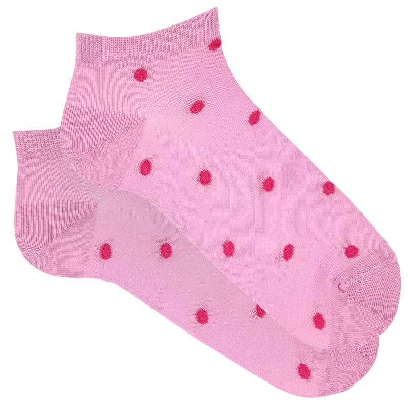 Polka Dot Print Trainer Socks - Parkette.